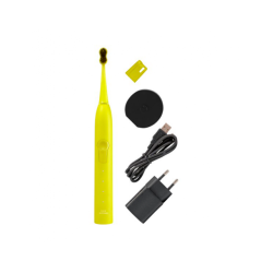 MEGASMILE Звукова гідроактивна зубна щітка «Black Whitening ІІ» Electric Yellow