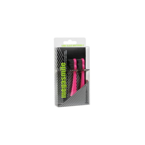MEGASMILE Насадки для звукової щітки "Black Whitening" Pink 2 шт