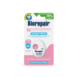 Biorepair Розширююча зубна нитка-флос «Захист ясен» з гідроксиапатитом і гіалуроновою кислотою, 30 м